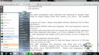 Interaksi PLSQL dengan Oracle Server