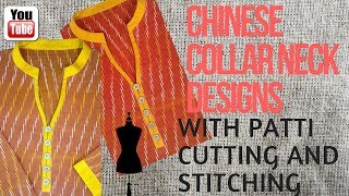how to make kurti collar round neck design cutting and stitching for beginners