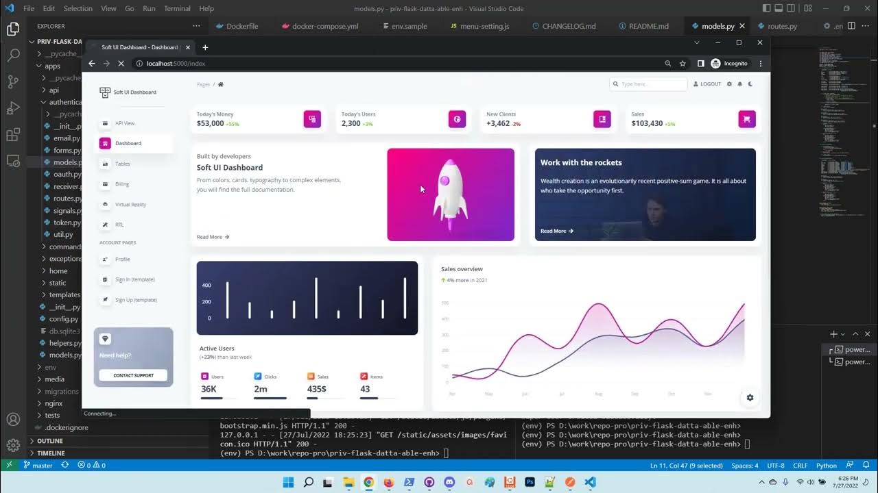 Flask Dynamic API How to code fast a secure API in Flask AppSeed YouTube
