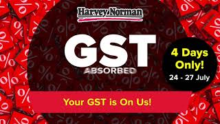 Harvey Norman GST Absorbed