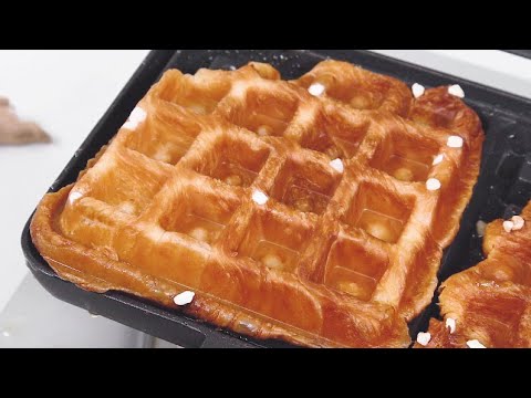 크루아상으로 크로플 만들기 l Croffle(Croissant + Waffle) Recipe l 서담(SEODAM)