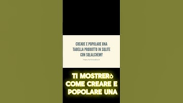 Creare e Popolare una Tabella Prodotto in SQLite con SQLAlchemy