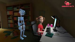 Robot Kadın, Insan Bir Bebek Doğurdu, Robot Polisler, Çocuğu Hapse Koydular 😲