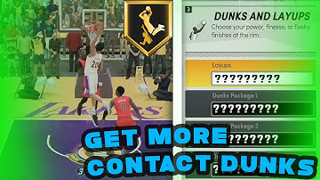 BEST DUNK PACKAGES TO TRIGGER CONTACT DUNK! UNBLOCKABLE DUNKS TRIGGER CONTACT DUNKS NBA2K21 NEXT GEN