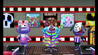 Pietro, Marcel, and Gayle singing K.K. Parade - Animal Crossing: Happy Home Designer 🐏🐕🐊