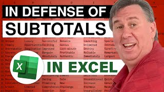 Excel - Why Excel Subtotals Deserve Your Love - Episode 2428