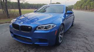 Sold! 2014 BMW M5 F10 Monaco Blue on Silver Stone Nappa Leather.