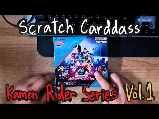 Review of Scratch Carddass Kamen Rider Series Vol.1: Unboxing the