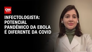 Potencial pandêmico da ebola é diferente da Covid-19, diz infectologista | AGORA CNN