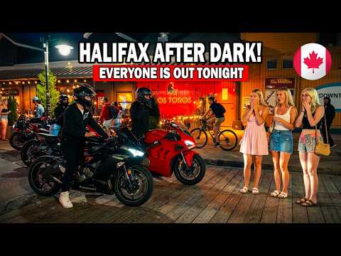 Halifax Night Life 🌙 | What Happens in Halifax Waterfront After 10 PM? 🇨🇦