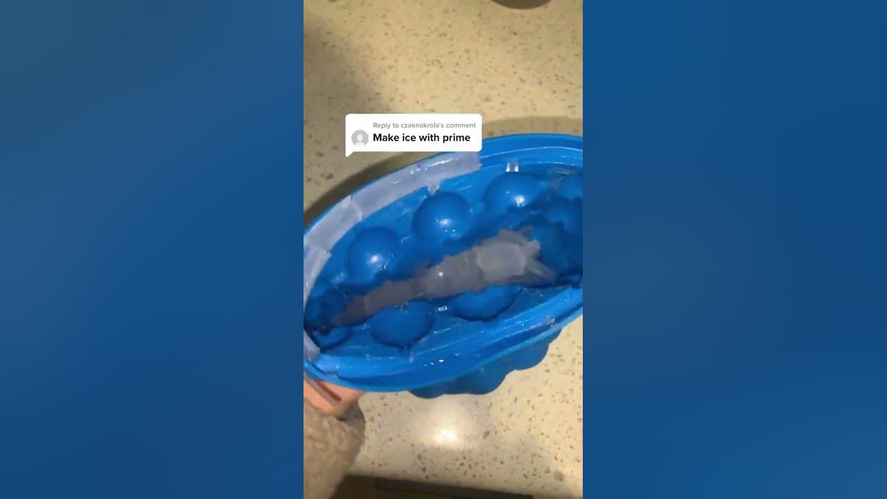 Making ice cubes with Prime 😋🧊 YouTube
