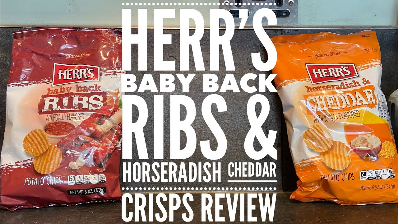 Herr's Baby Back Ribs Potato Chips & Herr's Horseradish & Cheddar