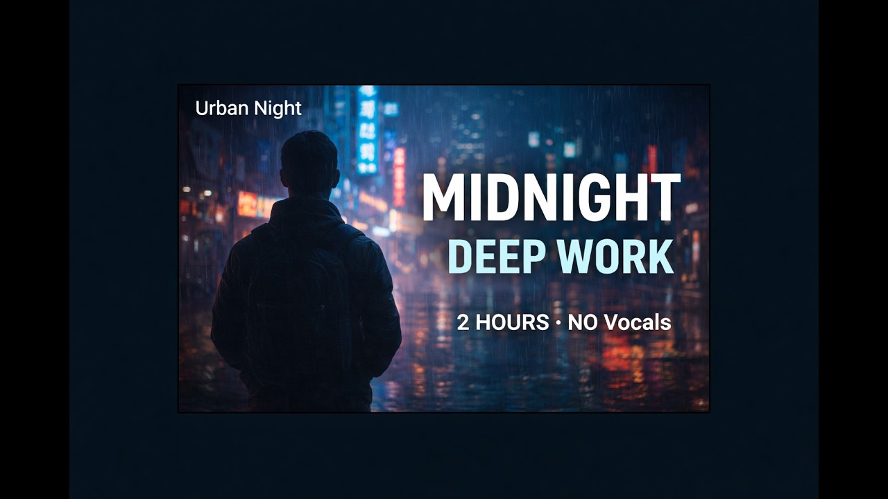 Midnight in Seoul 🌧️ Neon Rain Lofi for Deep Focus & Night Study