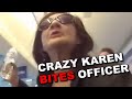 Crazy Karen Arrested at Airport (INSANE)