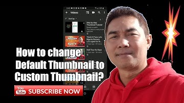 How to change default thumbnail to custom thumbnail?