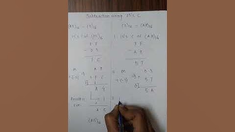 16.2 example of subtraction using 15
