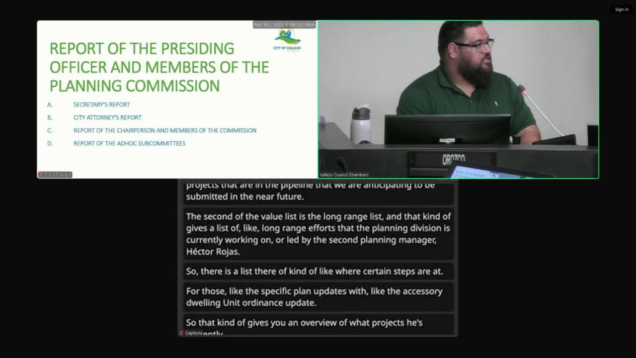 Planning Commission Regular Meeting - 05-05-2025 - City of Vallejo