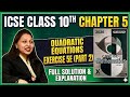 #class10th#ICSE#Ch-5# Ex-5(E) part-2