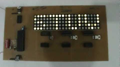 running messages on 5x7 matrix 11852