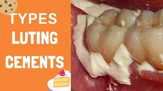 Types of Dental Luting Cement For Crown, Bridge, Veneer, Implant Cementation in #dentistry