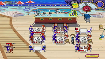 Diner Dash 3: Flo on the Go Walkthrough - Level #10 - Cruise Ship - One Last Big Rush