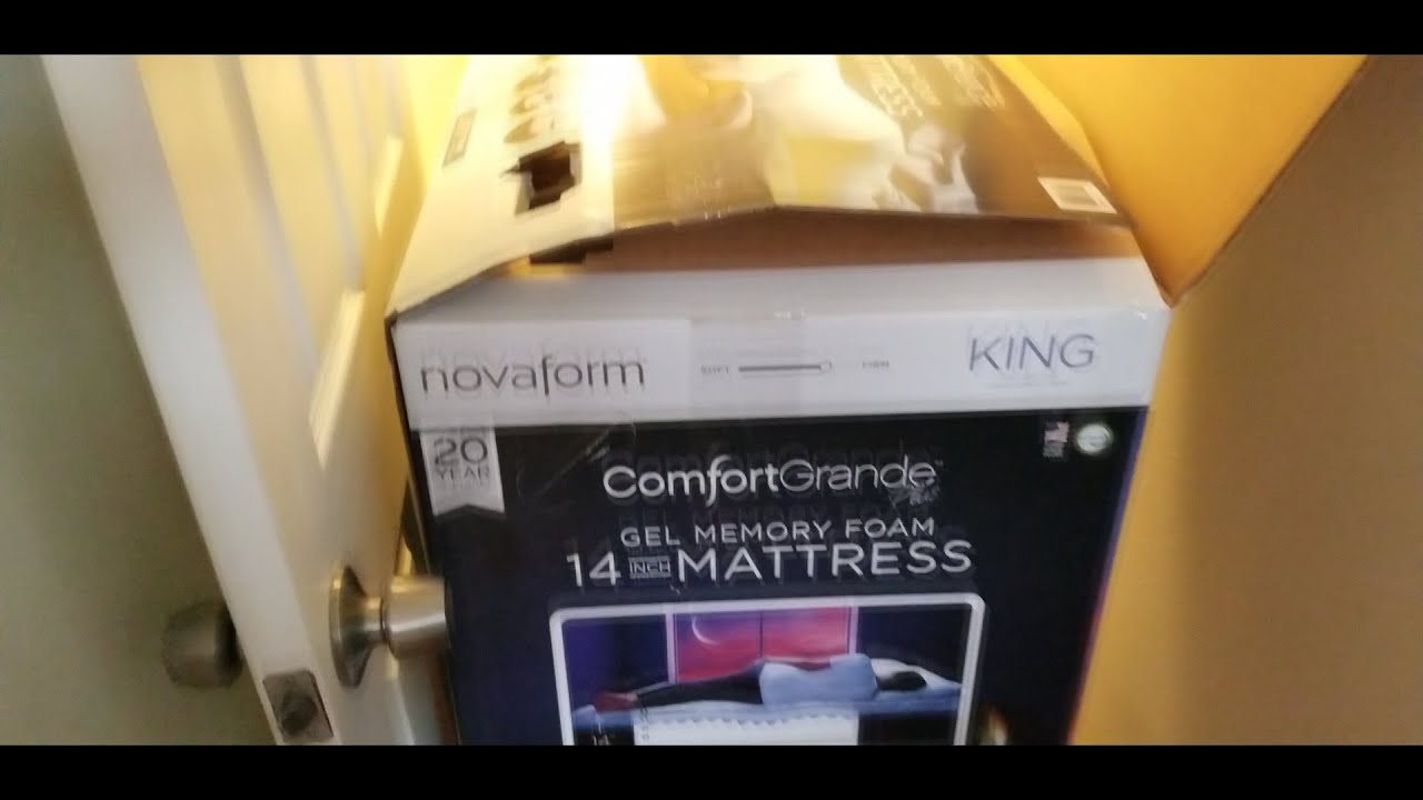 novaform gel memory foam mattress topper king