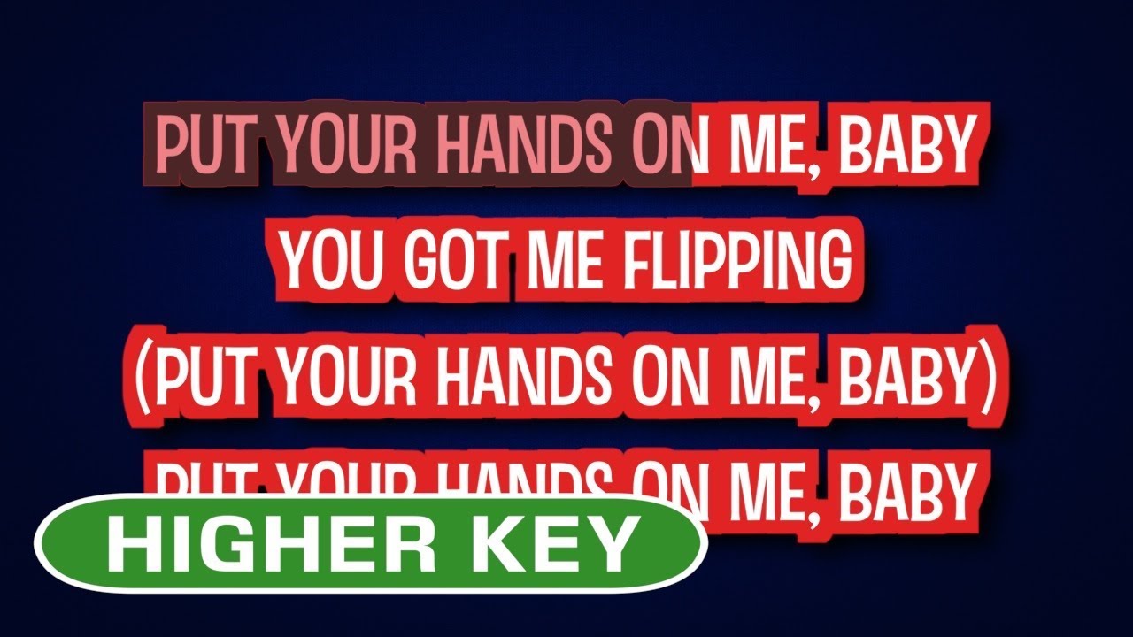 Joss Stone Put Your Hands on Me Karaoke Higher Key YouTube