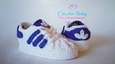 Crochet Adidas Baby Sneakers - YouTube