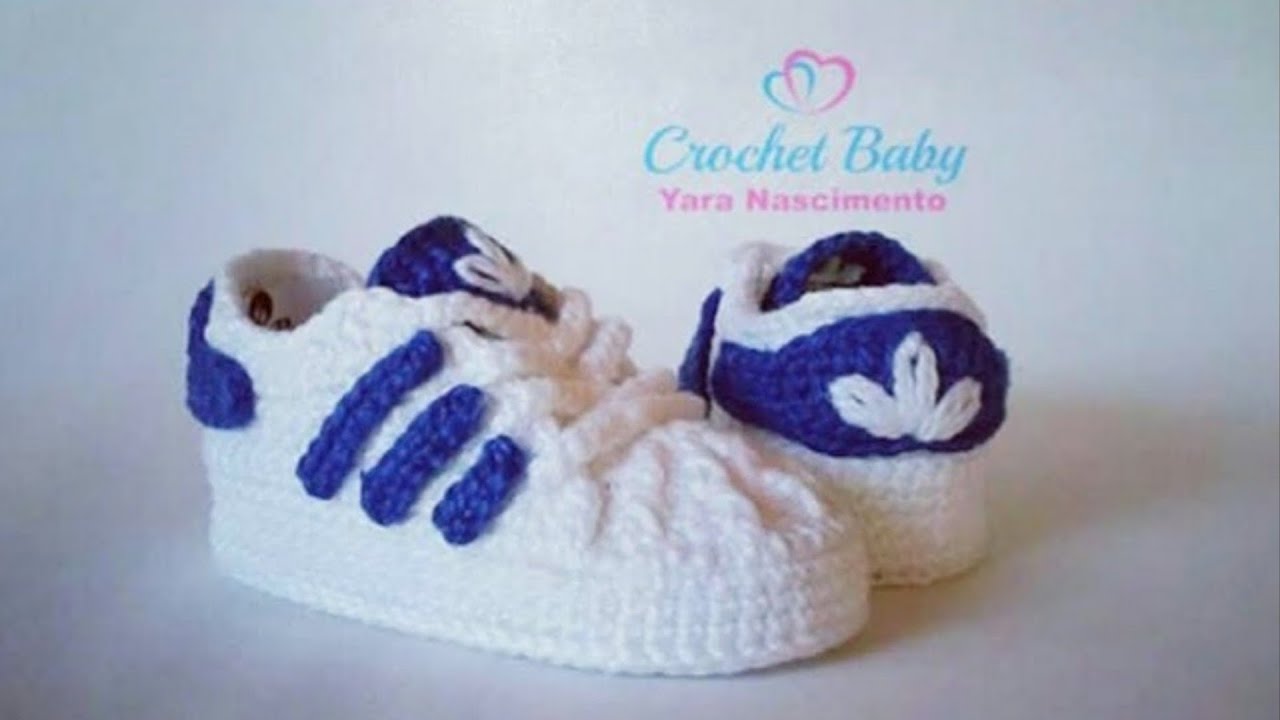 Daar Zeug Nutteloos ADIDAS Crochet Tennis - Size 09 cm - Crochet Baby Yara Birth - YouTube