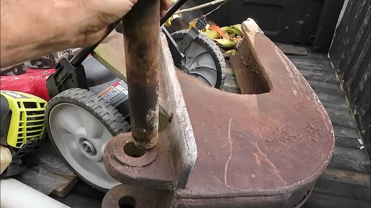 Changing the Bucket on 1970s Backhoe YouTube