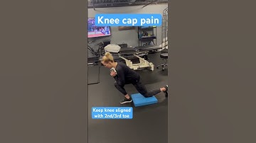 Knee cap pain: single leg eccentric squat #shorts