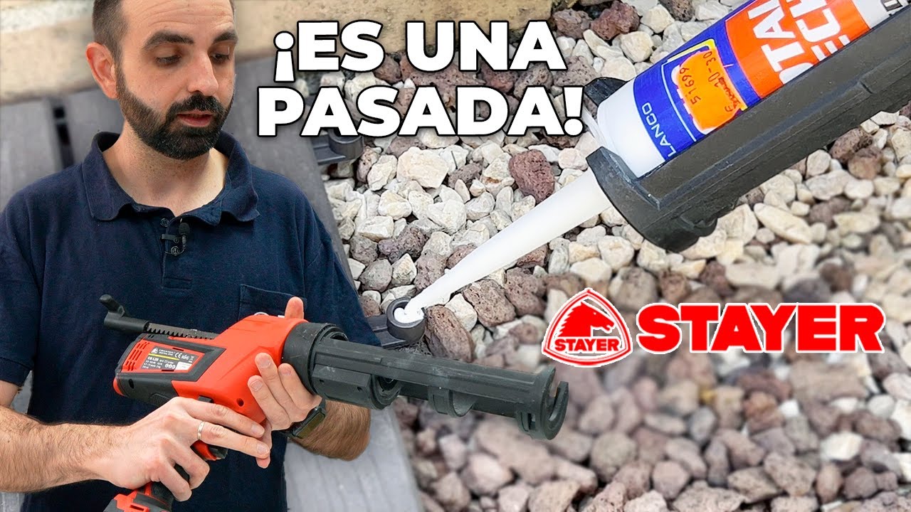 PISTOLA DE SILICONA A BATERÍA 🔋CG L20 de STAYER