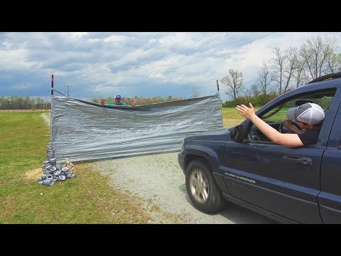 Can 1,000 Rolls Of Duct Tape Stop A Car??