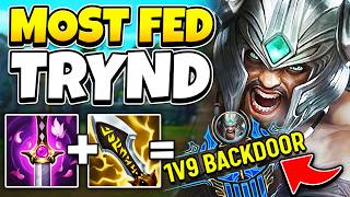 This video might be the most fed I've ever been on Tryndamere... (1V5 BACKDOOR ENDING)