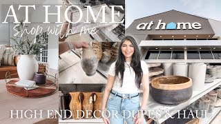 AT HOME HIGH END DECOR DUPES SHOP WITH ME 2024 & HAUL | AT HOME STORE SPRING DECOR 2024