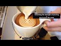 Latte art  how to pour a heart