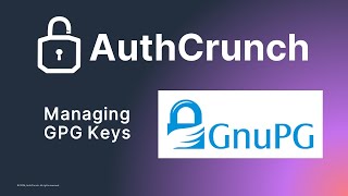 AuthCrunch Profile UI GPG Keys