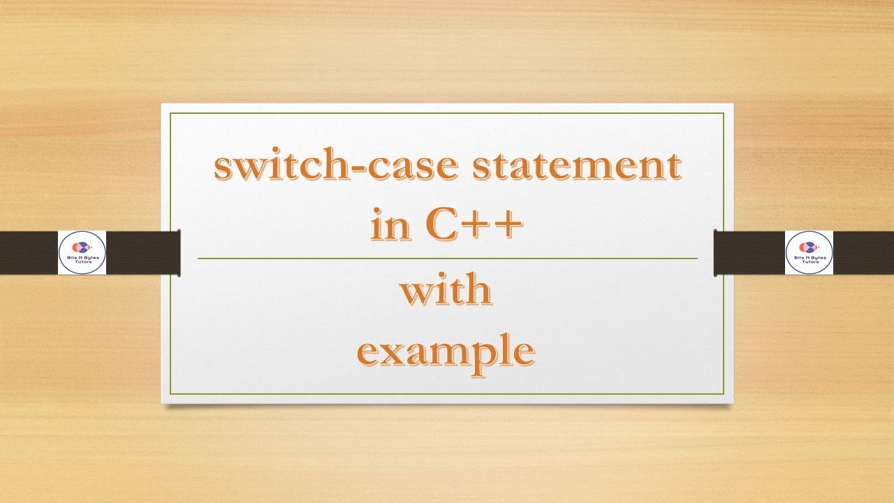 Switch-case in C++ | switch-case program with example - YouTube