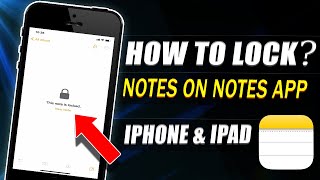 How to Lock your Notes on iPhone (2024)