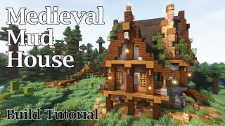 Minecraft Medieval Mud House |  Fantasy Medieval  Build