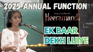 Bhagyada – Heeramandi Song | Singing Performance | Swaropasana Annual Function 2025