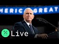 LIVE: Pence Holds Campaign Rally in Fort Wayne, Indiana Ahead of Final Trump-Biden Debate