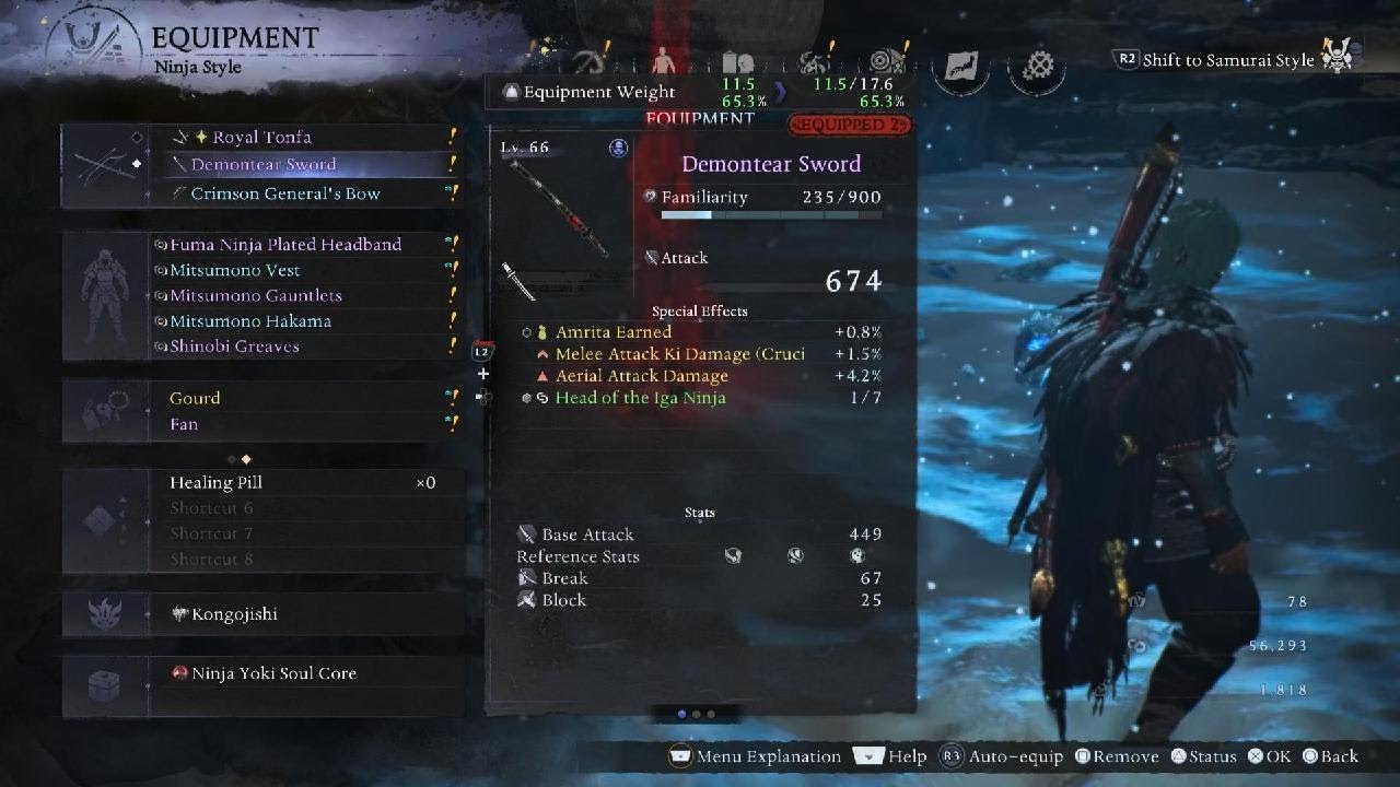 Nioh 3 Great tengu boss fight