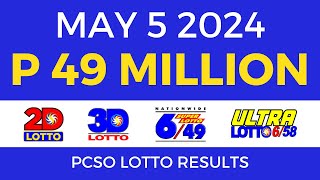 Lotto Result Today 9pm May 5 2024 | Complete Details