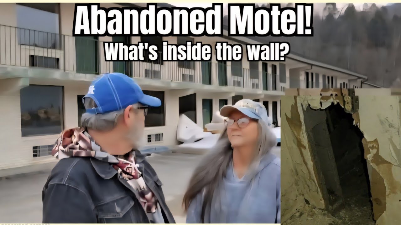 Abandoned Motel with hidden crawlspace inside the walls! 
