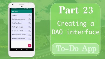 Part 23 | Creating a DAO (data access object)