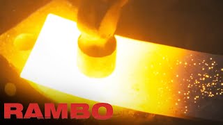 'Rambo Making Weapons' Scene | Rambo (2008)