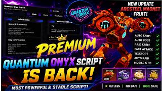 QUANTUM ONYX SCRIPT IS BACK! 😱 NEW UPDATE | BLOX FRUITS KEYLESS SCRIPT screenshot 2