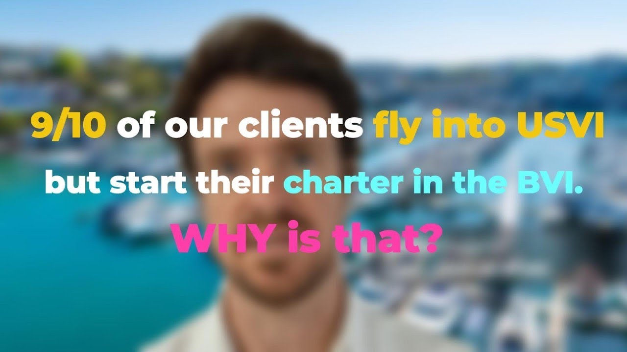 ⁣9/10 Charterers Land in St Thomas, but Start in the BVI. Why? ⚓ myBVIcharter