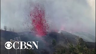 Watch: Volcano erupts on Spain's La Palma island